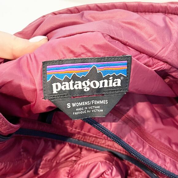 Patagonia Full Zip Nano Puff Puffer Jacket Coat Maroon Red Small - Picture 2 of 8